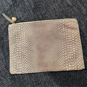 Snakeskin Textured Clutch